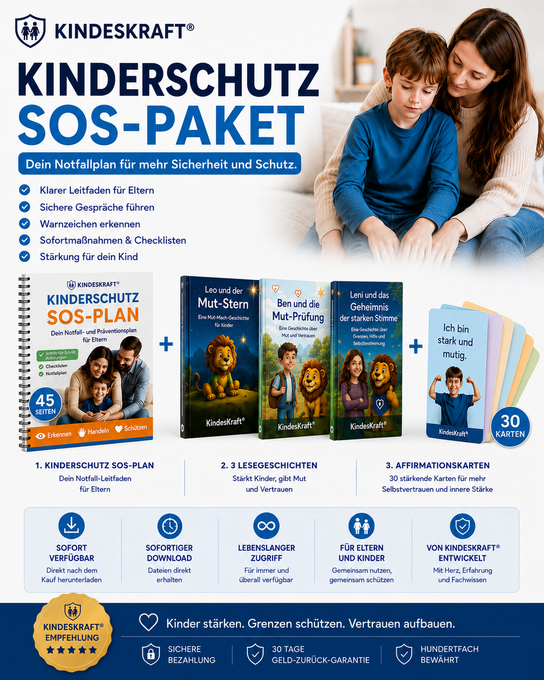 Mini-Mind KINDESKRAFT® - SOS Kinderschutz-Paket für Eltern
