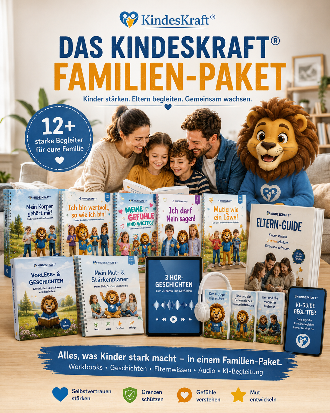 KINDESKRAFT® Familien-Paket – Kinder stärken & Eltern sicher begleiten