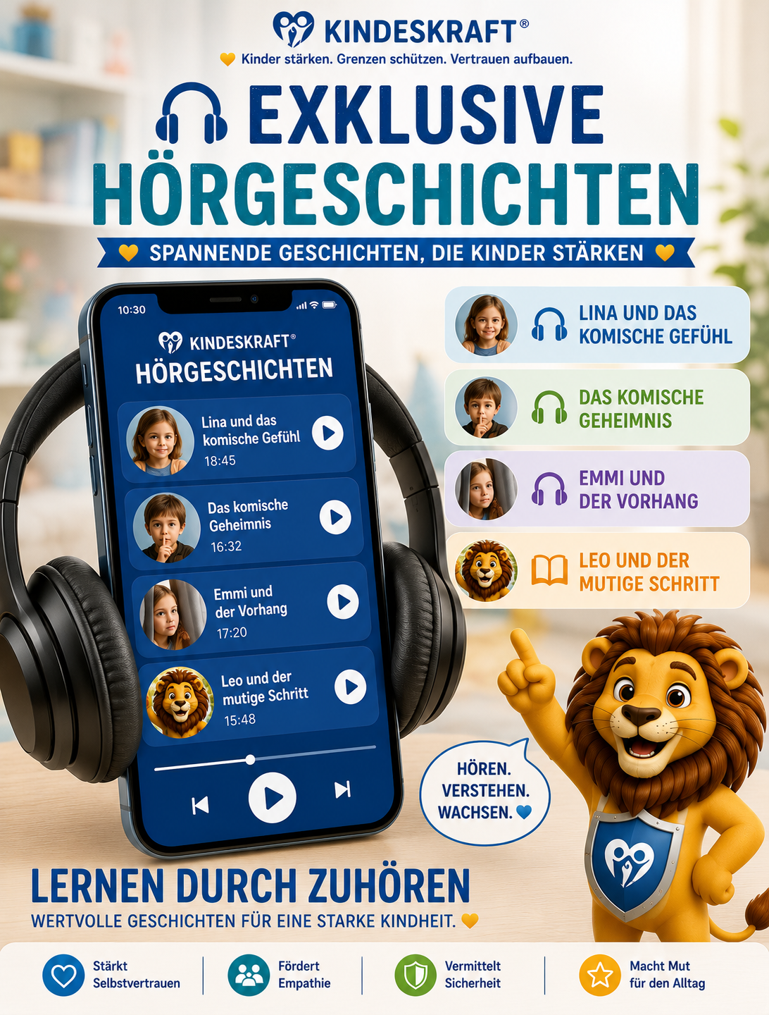 KINDESKRAFT® - Starter System – 9 liebevoll entwickelte Bausteine für mehr Mut, Gefühle, Grenzen und innere Stärke.