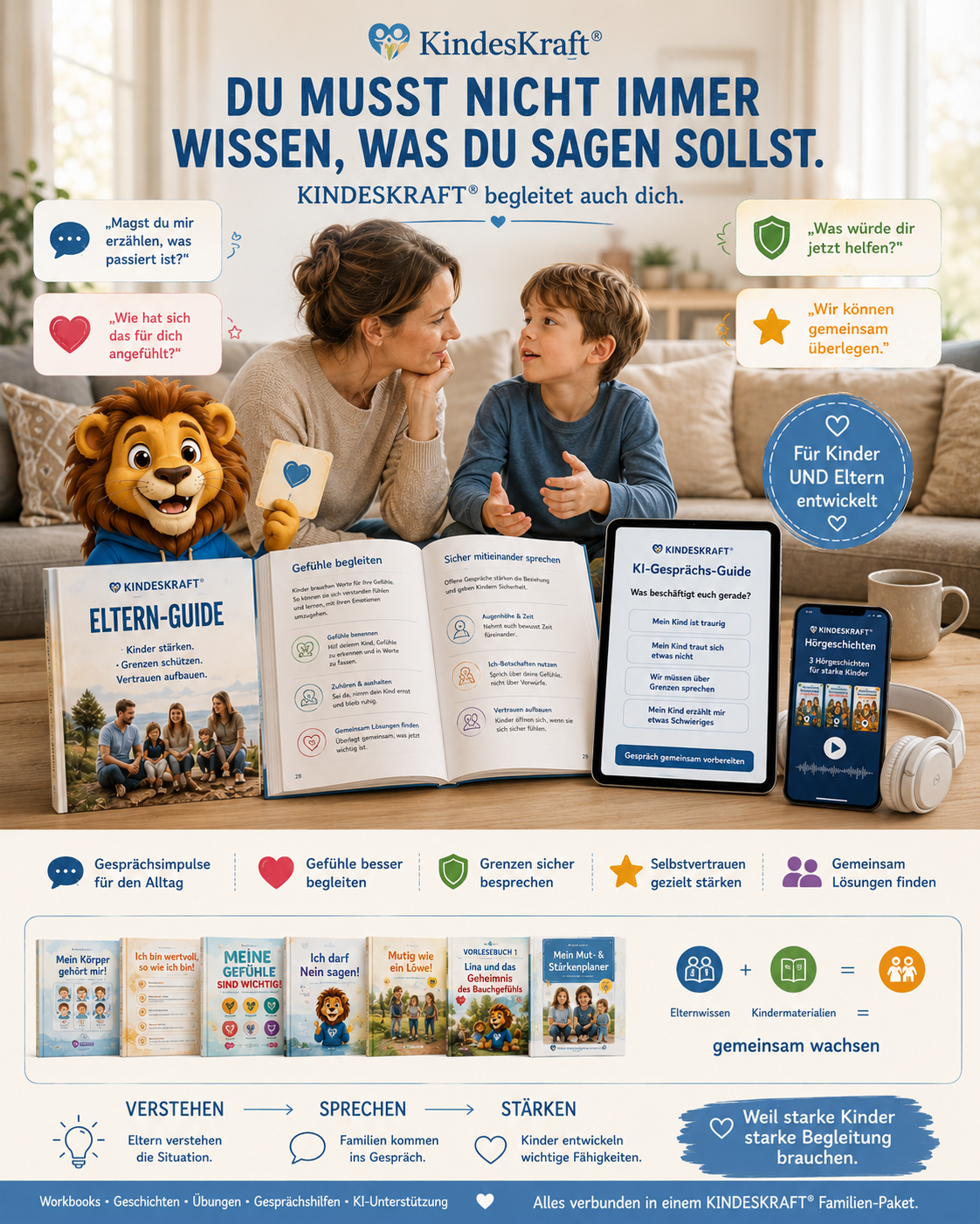 KINDESKRAFT® Familien-Paket – Kinder stärken & Eltern sicher begleiten